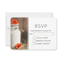 Rústica lechera blanca con Boda de flores