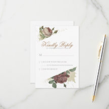 Rústico Floral Borgoña Marsala Rubor Rosas moderno