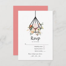 Rústico Pastel Floral Terrario Boda Jardín