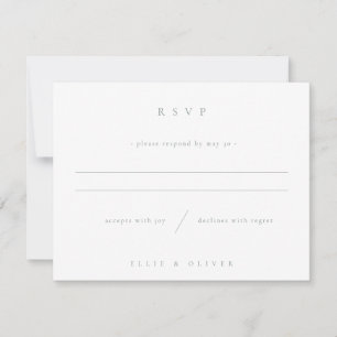 Tarjeta De Confirmación De Asistencia Sage Green & White Boho Boda Moderno