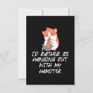 Tarjeta De Confirmación De Asistencia Salir Con Mi Hamster