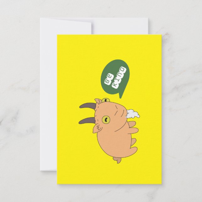 Tarjeta De Confirmación De Asistencia Sé amable Goat (Anverso)