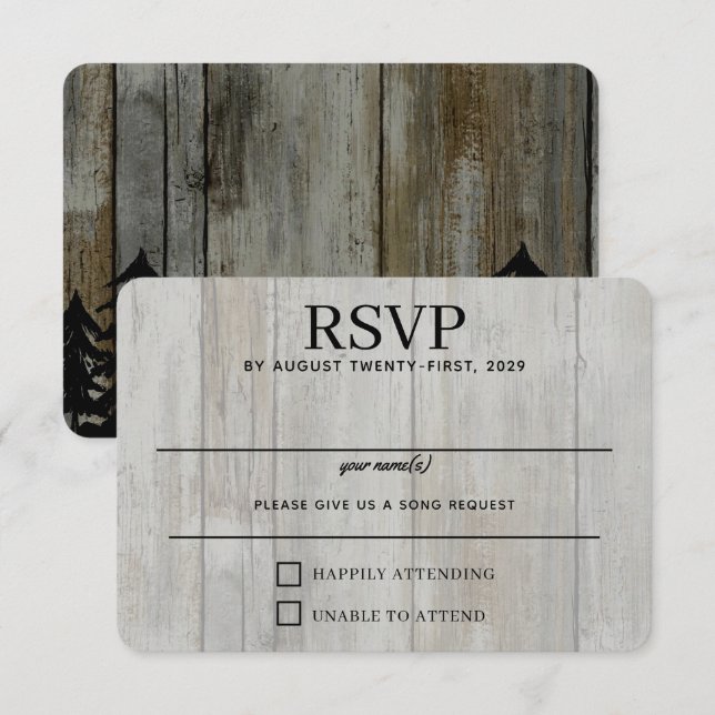 Tarjeta De Confirmación De Asistencia Selva negra rusa (Anverso / Reverso)