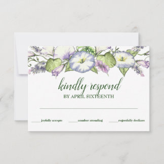 Tarjeta De Confirmación De Asistencia Sencilla Moral Glory Watercolor Handfaying