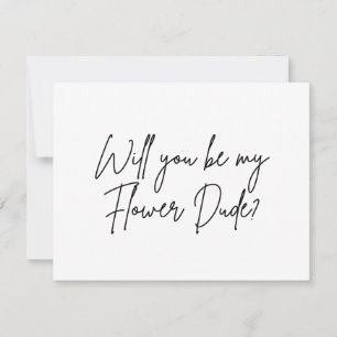 Tarjeta De Confirmación De Asistencia ¿Serás mi propuesta de tipo de flores? 