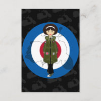 Sesenta Chicas Mod en Parka con tarjeta Scooter RS