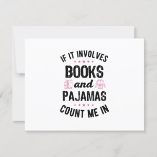 Tarjeta De Confirmación De Asistencia Si involucra libros y libros de pijamas, mucho más