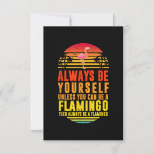 Tarjeta De Confirmación De Asistencia Siempre Sé Tú Mismo A Menos Que Puedas Ser Flaming