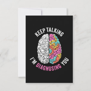 Tarjeta De Confirmación De Asistencia Sigue Hablando. Te estoy diagnosticando.