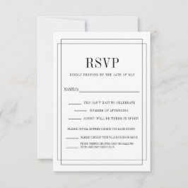 Tarjeta De Confirmación De Asistencia simplemente enamorada