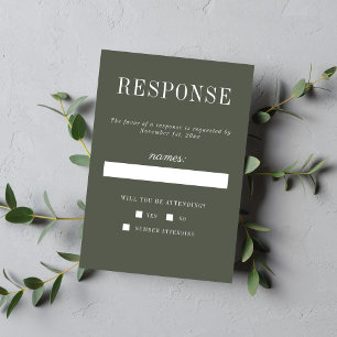 Tarjeta De Confirmación De Asistencia Simplicidad Floral Bodas Minimalistas de Romero 2