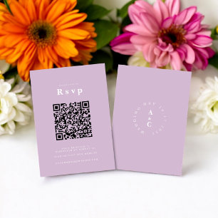 Tarjeta De Confirmación De Asistencia Sitio web de bodas   Lista de fotos del código QR 