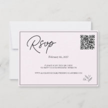 Sitio web de Bodas modernos | Código QR RSVP.