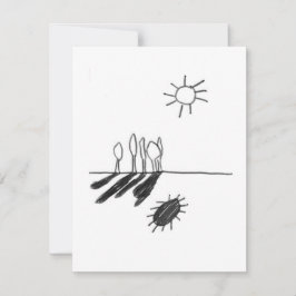 Tarjeta De Confirmación De Asistencia Sombra del Sol - Un estudio - 1