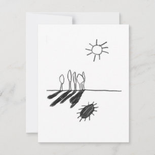 Tarjeta De Confirmación De Asistencia Sombra del Sol - Un estudio - 1