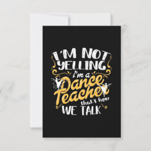 Tarjeta De Confirmación De Asistencia Soy Profesora De Baile