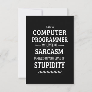 Tarjeta De Confirmación De Asistencia Soy un programador informático