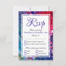 Tarjeta De Confirmación De Asistencia STARS NAVIDADES | Invierno abstracto | Comida fest