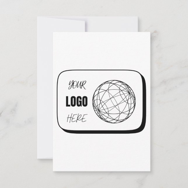 Tarjeta De Confirmación De Asistencia Su logotipo aquí (Anverso)