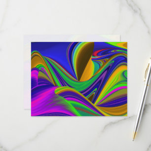Tarjeta De Confirmación De Asistencia Summerrainbow , Resumen del Rainbowart 3D