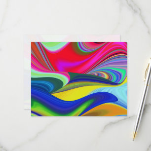 Tarjeta De Confirmación De Asistencia Summerrainbow , Resumen del Rainbowart 3D
