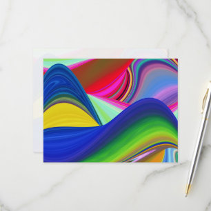 Tarjeta De Confirmación De Asistencia Summerrainbow , Resumen del Rainbowart 3D