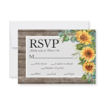 Sunflowers Eucalyptus Rustic Wood Boda