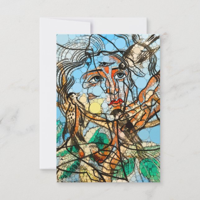 Tarjeta De Confirmación De Asistencia Tarín, puntos infinitos por Francis Picabia (Anverso)