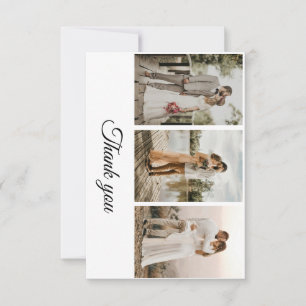 Tarjeta De Confirmación De Asistencia Tarjeta de agradecimiento de boda con foto de tipo