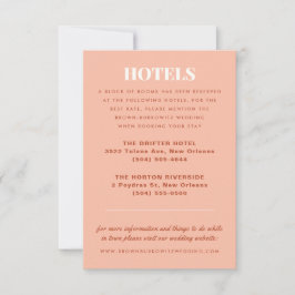 Tarjeta De Confirmación De Asistencia Tarjeta de alojamiento de boda de losa de Terrazzo