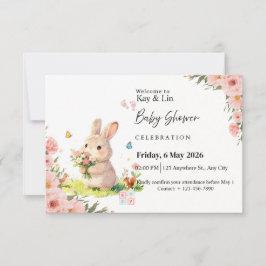 Tarjeta De Confirmación De Asistencia Tarjeta de Baby Shower Pastel