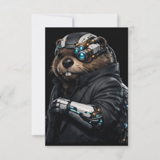 Tarjeta De Confirmación De Asistencia tarjeta de boda Byte Beaver
