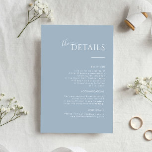 Tarjeta De Confirmación De Asistencia Tarjeta de Detalles de Boda Minimalista Moderna Az