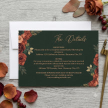 Tarjeta de Encerramiento con Detalles Florales Ver