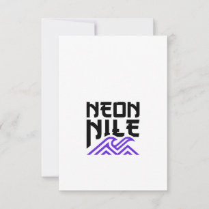 Tarjeta De Confirmación De Asistencia Tarjeta de felicitación con logotipo de NEON NILE 