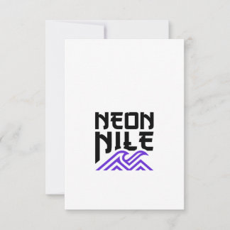 Tarjeta De Confirmación De Asistencia Tarjeta de felicitación con logotipo de NEON NILE