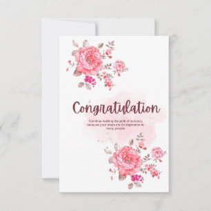 Tarjeta De Confirmación De Asistencia Tarjeta de felicitaciones florales con Inspirador