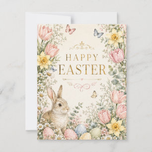 Tarjeta De Confirmación De Asistencia Tarjeta de Feliz Pascua de Acuarela, Pastel