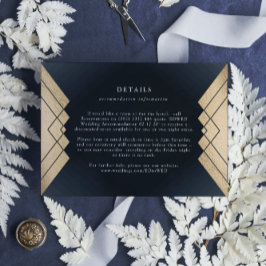 Tarjeta De Confirmación De Asistencia Tarjeta de gabinete de Boda geométrica de Relieve 