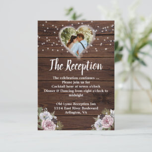 Tarjeta De Confirmación De Asistencia Tarjeta de gabinete de recepción de boda de foto r