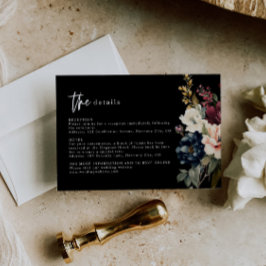 Tarjeta De Confirmación De Asistencia Tarjeta de gabinete Moody Boda Details