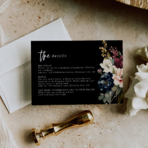 Tarjeta De Confirmación De Asistencia Tarjeta de gabinete Moody Boda Details