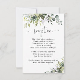Tarjeta De Confirmación De Asistencia Tarjeta de Inclusión de Recepción de Boda de Eucal