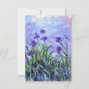 Tarjeta De Confirmación De Asistencia Tarjeta de irlandeses monet Lilac