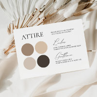 Tarjeta de paleta de color Boda pálido perfecta