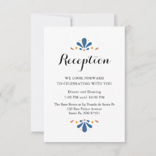 Tarjeta De Confirmación De Asistencia Tarjeta de recepción de boda Talavera mexicana