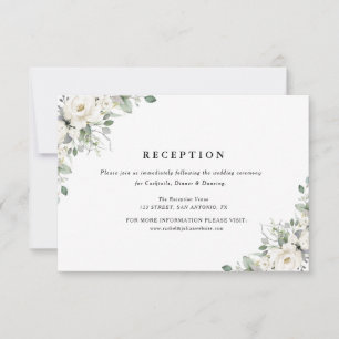 Tarjeta De Confirmación De Asistencia tarjeta de recepción de bodas con vegetación flora