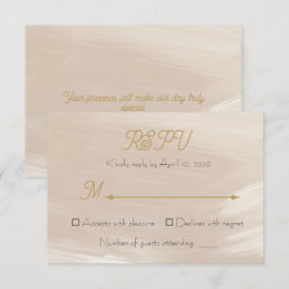 Tarjeta De Confirmación De Asistencia Tarjeta de RSPV de Boda Rosa Pastel (estilo 2)