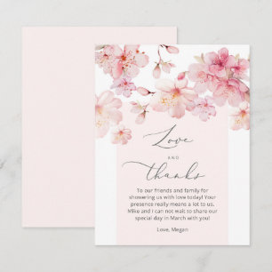 Tarjeta De Confirmación De Asistencia Tarjeta personalizado Sakura