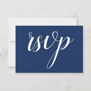 Tarjeta De Confirmación De Asistencia Tarjeta "rsvp" clásica, nostálgica y vintage